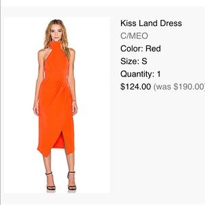 REVOLVE C/MEO KISS LAND DRESS - SMALL